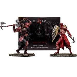 - Diablo IV Rend Barbarian and Blood Necromancer 2pk Gold Label 1:12 Scale Po...